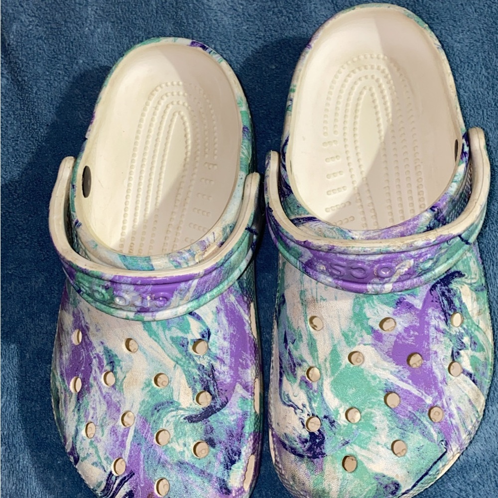 Colorful Clogs with Abstract Design